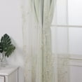 thumbnail image 4 of GYROHOME Double Layered Curtains with Embroidered White Sheer Tulle Room Darkening Grommet Top 2Panels,52x96inch,Sage Green, 4 of 5