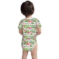 thumbnail image 5 of Daiia Tropical Flamingo Printed Unisex-Baby Short Sleeve Onesies Bodysuits Baby Climbing Clothes Soft and Comfortable Romper with Expandable Shoulder Design-3 Months, 5 of 8