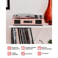thumbnail image 2 of Tocadiscos DANFI AUDIO DF Vintage Bluetooth USB Rosa, 2 of 8