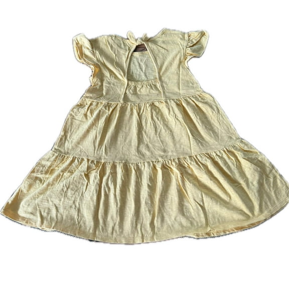 Girls, Cat Jack Short Sleeved Yellow Dress, Size 7/8
