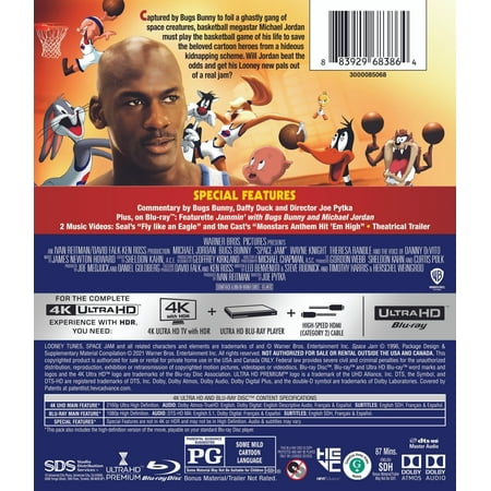Space Jam [Includes Digital Copy] [4K Ultra HD Blu-ray/Blu-ray] [1996]