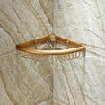 thumbnail image 4 of Solid Brass Wall Mounted Shower Caddy for Bathroom, 4 of 5