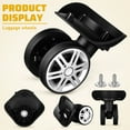 thumbnail image 4 of 4-Pack Universal Suitcase Wheels Replacement Set, Heavy Duty Luggage Trolley Casters for Trunk and, 4 of 10