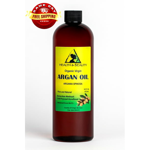 Argan Oil Unrefined Organic Extra Virgin Moroccan Cold Pressed Hair Oil ...