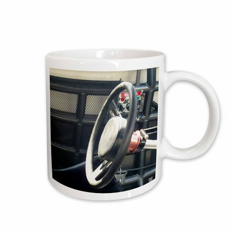 

3dRose Racing Car Wheel Ceramic Mug 11-ounce
