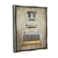 thumbnail image 4 of Stupell Industries Patterned Glam Bookstack Beauty & Fashion Painting Gray Floater Framed Canvas Art Print Wall Art, 25 x 31, 4 of 10
