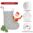thumbnail image 5 of Haiem Silver Glitter Pattern Christmas Stockings, Personalized 18 Inches Knit Christmas Stockings Xmas Hanging Stockings for Family Christmas Decorations, 5 of 7