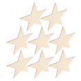 thumbnail image 1 of Adorno de madera en blanco adornos de estrella de madera lisa de ecoración colgante versátil para manualidades ANGGREK Otros, 1 of 8