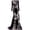 Purple-a, variant on Women's Skeleton Print Maxi Dress Long Sleeve Halloween Dresses for Women