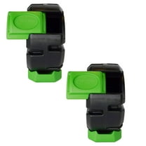 FCMP Outdoor Half Size 19 Gal Rolling Composter Tumbler Bin, Green (2 Pack)