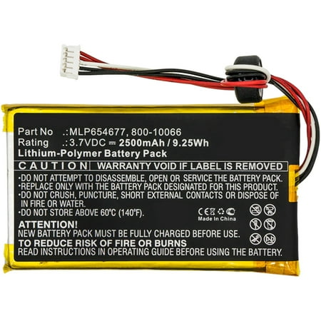 

Batteries N Accessories BNA-WB-P8658 Tablets Battery - Li-Pol 3.7V 2500mAh Ultra High Capacity Battery - Replacement for Leapfrog 800-10066 MLP654677 Battery