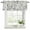 Blue, linen, variant on 2 Pack Valances for Window, Grey Brown Botanical Short Curtains for Kitchen Bedroom Living Room, Rustic Country Spring Floral Summer Leaf Rod Pocket Small Window Treatment Valance Drapes 42 x 18 Inch