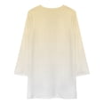 thumbnail image 3 of Aesthetic Light Ivory And White Gradient Loose Dress Evening Dress Summer Dresses for Women Luxury Dress Long Sleeved Dress, 3 of 4