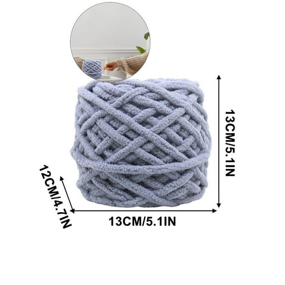 WNFJR Chunky Yarn for Crocheting, Thick Fluffy Soft Chenille Yarn Velvet Yarn for Making Blankets, Clothes, DIY Craft