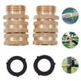 thumbnail image 3 of MasteelfCA 2 Pcs Raccord de Tuyau en Laiton Robuste 3/4 Pouces Adaptateur Pivotant Double, 3 of 7