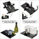 thumbnail image 5 of 19 piezas de cortadores de esculturas de vidrio para botellas de cerveza, vino, cerveza, versión cuadrada y redonda para máquina cortadora de vidrio DIY, almohadilla de soporte de metal para botellas, 5 of 5