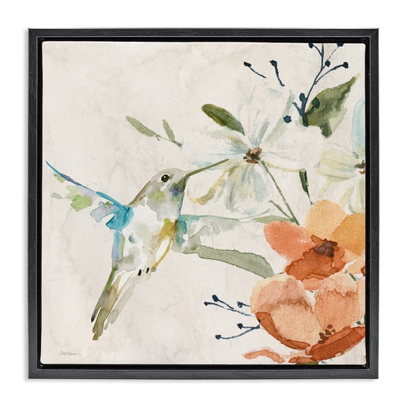 Stupell Industries Eclectic Black Floating Frame Canvas Art, 18 x 18, by Carol Robinson