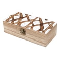 thumbnail image 6 of 7.9×2.3 In Wooden Boxes Durable Easy To Use Dustproof Prevent Slippery Delicate And Cabinet Brown Moroccan Trellis Hand-drawn Sketch_1, 6 of 8