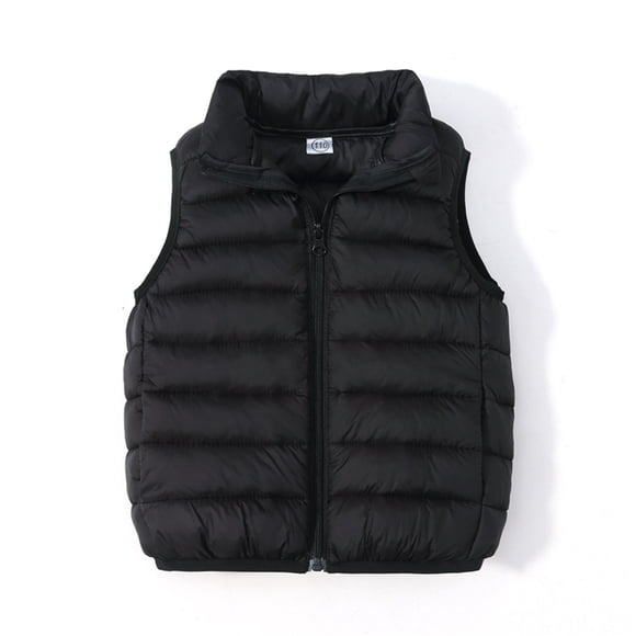 WENXIAOO Kids Puffer Vest Boys Vest Lightweight Cute Jackets Sleeveless Warm Fleece Outerwear for Little Girls 8-9 Years