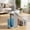 White, variant on LEDREM Flat Mop & Bucket Set with Clean/Dirty Water Separation, 360° Swivel Head, 3 Microfiber Pads, Adjustable Handle, Gray and Red