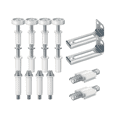 thumbnail image 1 of 16PCS Bifold Door Hardware, Bi-Fold Closet Door Hardware Repair Tool Kit, 1 of 7