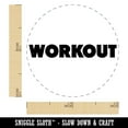 thumbnail image 2 of Workout Bold Text Gym Exercise Self-Inking Rubber Stamp Ink Stamper - Green Ink - Mini 1/2 Inch, 2 of 7