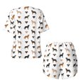 thumbnail image 6 of Wukai Labrador Retriever Dog Women's Pajama Set,Short-Sleeve Top and Shorts with Elastic Waistband and Pockets for Loungewear, Yoga, and Casual Wear-Large, 6 of 8