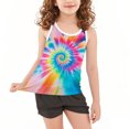 thumbnail image 2 of WRKEKC Girls Summer Tank Tops, Casual Tank for Girls, Toddler Kids Boys And Fashion Cute Gradient Print Soft Sleeveless Bottom Camisole, 2 of 7