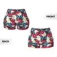 thumbnail image 5 of Picia Beautiful Flower Printed Workout Shorts for Women Seamless Scrunch Butt Lifting High Waisted Yoga Gym Booty Running Moisture-wicking Short Pants-XX-Large, 5 of 9