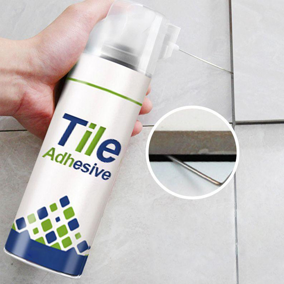 Tile Repair Adhesive,Heavy Versatile Fast Drying Grout Repair Filler Adhesive for Quick Fix for Loose & Hollow Tiles