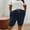 Navy, variant on Floleo Women Fashionable Capris Shorts with Pockets Drawstring Waist Casual Comfortable Trendy All Season Wear Loose Fit Breathable Versatile Outfit(Navy,4XL)