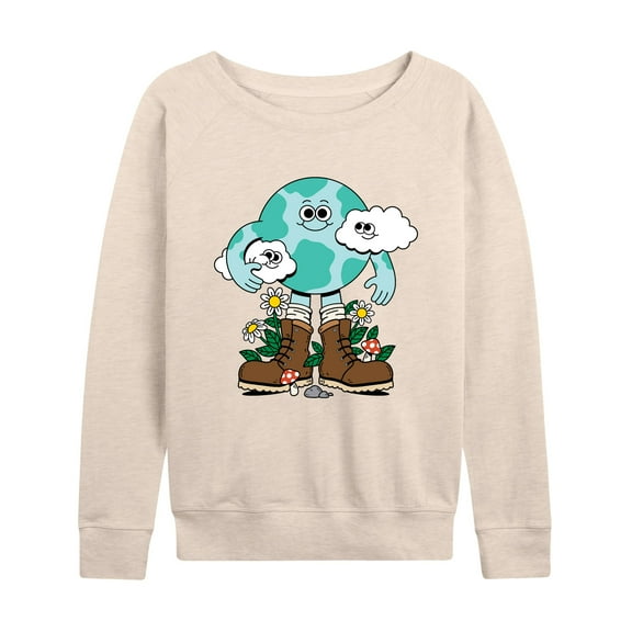 Instant Message - The Planet Is Your Friend - Women's Lightweight French Terry Long Sleeve Shirt