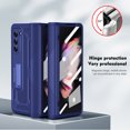 thumbnail image 4 of Dteck Case for Samsung Galaxy Z Fold5,Magnetic Hinge Protection Case Shockproof Hard PC Kickstand with Front Screen Protector Armor Cover for Galaxy Z Fold5,Blue, 4 of 7