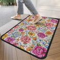 thumbnail image 4 of Pioneer Flower Floral Print Pattern Door Rugs,Washable Non Slip Door Mats Indoor,Decorative Door Mats,Entry Mat Indoor for Entrance,Bedroom,Kitchen,Bathroom,30"x17", 4 of 6