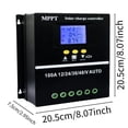 thumbnail image 2 of Cqxid Controller Produce Under $50 Home & Garden Electrical Tools 100A MPPT Charge Controller 12V 24V 36V 48V LCD Display Battery Intelligent Regulator Max 100V Input USB For /Lithium, 2 of 3