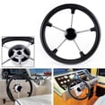 thumbnail image 4 of Marine Yacht Stainless Steel 13.5 Inch Steering Wheel for Boat Marine Yacht Ship Accessories, 4 of 5