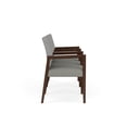 thumbnail image 3 of Pemberly Row Waiting Reception 3 Seat Tandem Seating Wood Frame in Gray, 3 of 5