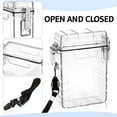 thumbnail image 2 of Transparent Cigarette Case, Flip Open Holders Waterproof Box, 20 Capacity for Regular/King Size 85mm Holder, Full Pack Cigarette Holder with Hanging Ring and Rope for Candy Case, Key Case, 2 of 8