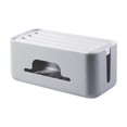 thumbnail image 1 of Caja de gestión de cables, caja de cubierta de regleta de enchufes, ligera y resistente para ocultar cables, organizador de cables para concentrador Gris, 1 of 8