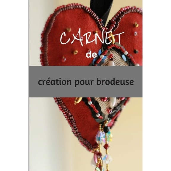 Carnet de Creation Pour Brodeuse: livre avec grilles vierges àcompléter pour créations de motifs de broderie et point de croix - 6 x 9 pouces, 50 pages - cadeau pour brodeuses (Paperback)