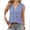 Blue, variant on Sleeveless Tops for Women Summer Dressy Tank Tops Ruffle Blouses Spring Work Office Shirts