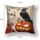 thumbnail image 2 of 4 Pices Taie D'oreiller Halloween, (45 X 45 Cm)housse De Coussin Halloween,housse Canap Avec Crne Citrouille Pour La Fte D'halloween, Dcoration Ma, 2 of 5