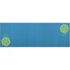 Shock Athletic 6mm Yoga Mats. Teal Bloom, 24"x68", 6mm thick, Protected with Microban, YM614