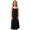 thumbnail image 4 of EGNMCR Robe Longue Ample à Bretelles pour Filles, Mode, Mignonne, Couleur Unie, avec Cordon au Dos, Robe pour Filles, 4 of 4