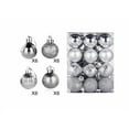 thumbnail image 5 of LKXGBMY 24Pcs Christmas Balls Ornaments, 4 Style 3cm Shatterproof Christmas Tree Decorations Hanging Ball for Holiday Wedding Party Decoration, Purple, 5 of 9