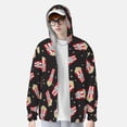 thumbnail image 2 of Balery Popcorn Sudadera ligera de manga larga con capucha y protección solar UPF 50+ para hombre y mujer, ideal para pesca y running-Medium, 2 of 7