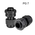 thumbnail image 2 of Conectores de cable PG7 a prueba de agua, unión de plástico, tuerca de bloqueo ajustable, negra para cable de 3mm-6.5mm de diámetro, 2 of 2