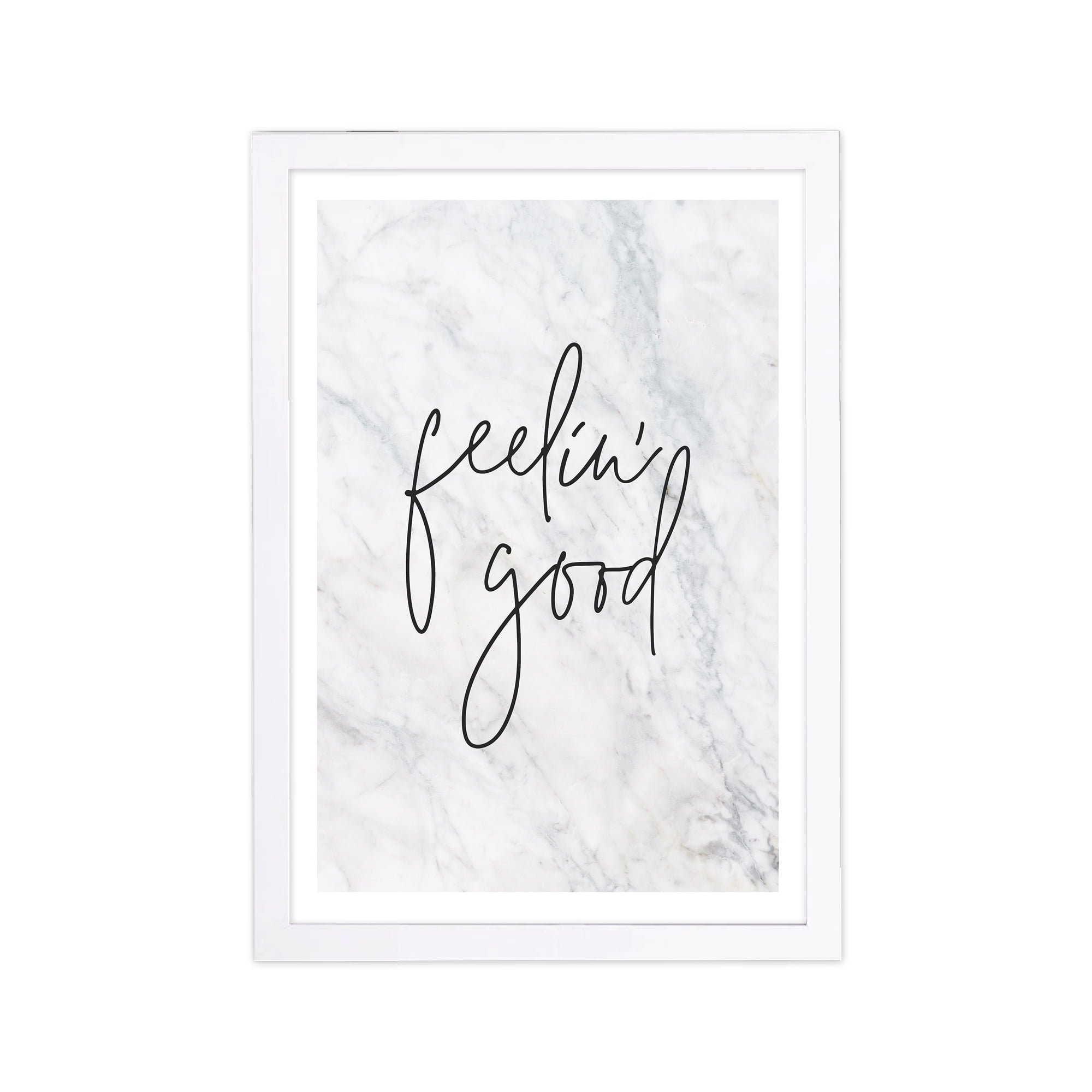 Wynwood Studio Typography and Quotes Framed Wall Art Prints 'Feeling ...