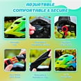 thumbnail image 5 of Kids Bike Helmet with LED Display,Remote Control,64 Patterns for Ages 3-14,Multi-Sport for Cycling and Scooters, 5 of 10