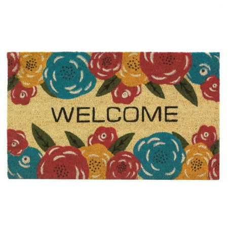 Welcome Doormat 18x30 Decorative Outdoor Welcome Mat Floral